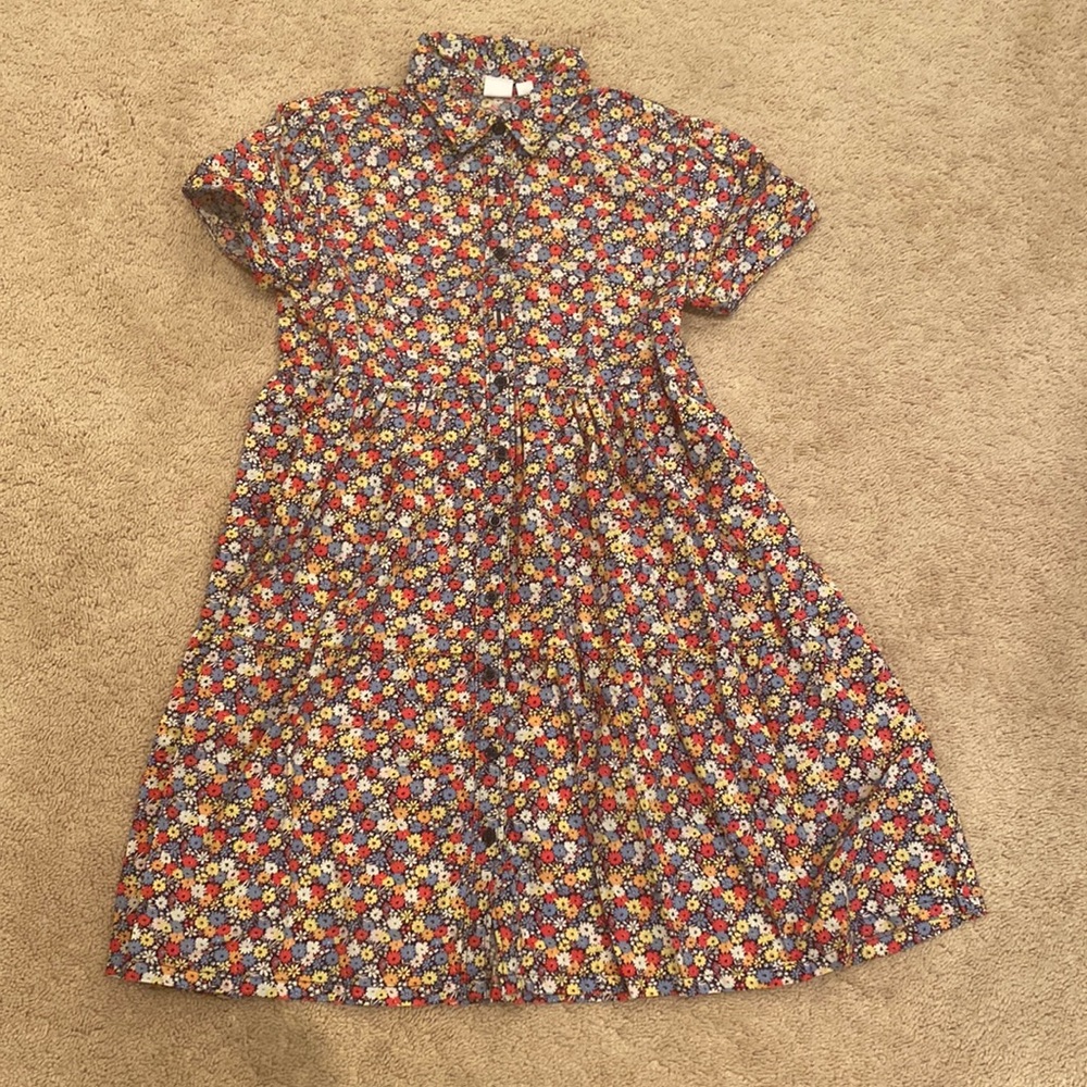 Gap girls short sleeve floral dress